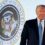 Aide fired after fake presidential seal displayed next to Trump at Turning Point USA event