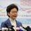 Hong Kong leader says China to offer economic support to embattled city