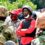 Ugandan presidential challenger Bobi Wine campaigns in a flak jacket