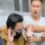 Student kneels in fear after getting caught taking upskirt photos of classmate